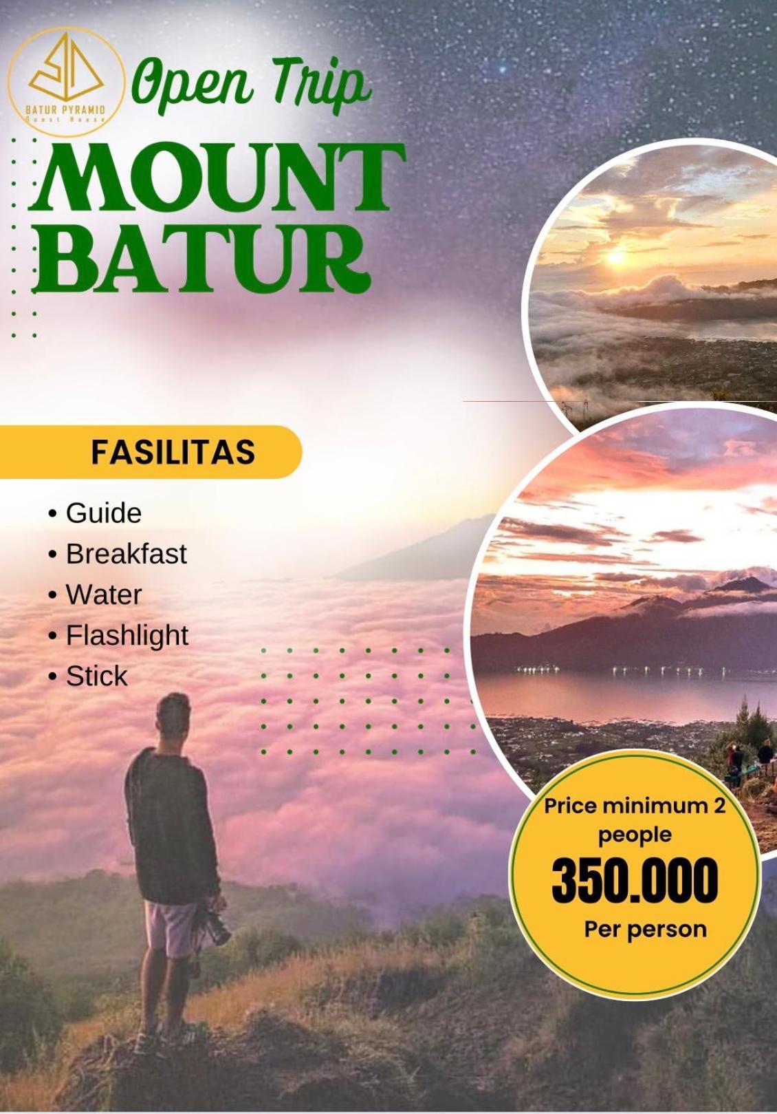 Batur Pyramid Guesthouse Kintamani Kültér fotó